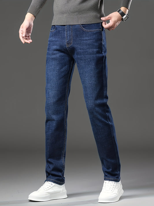 Men's Solid Denim Trousers